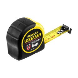Mètre ruban Stanley Fatmax Blade Armor avec crochet magnétique, 8 m x 32 mm