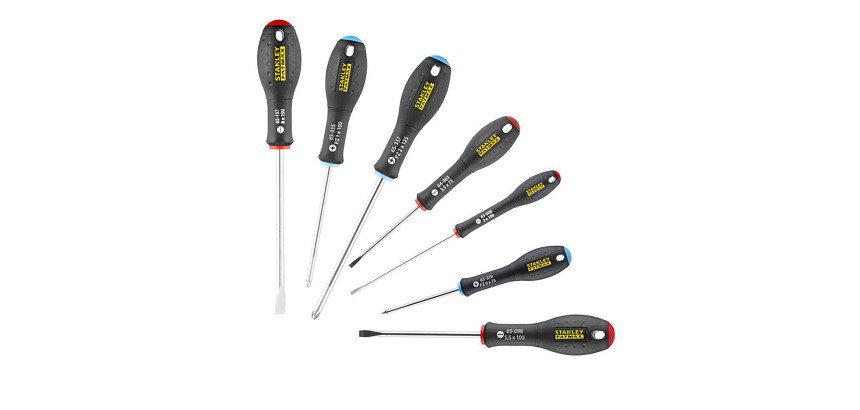 Tournevis électricien, mécanicien et Pozidriv Stanley Fatmax - Jeu de 7 pièces