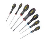 Tournevis électricien, mécanicien et Pozidriv Stanley Fatmax - Jeu de 7 pièces