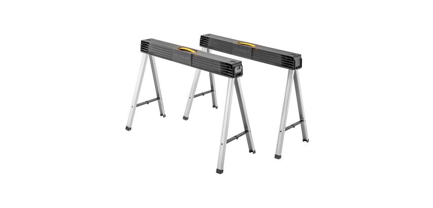 Tréteaux métalliques pliants Stanley, capacité 340 kg, la paire