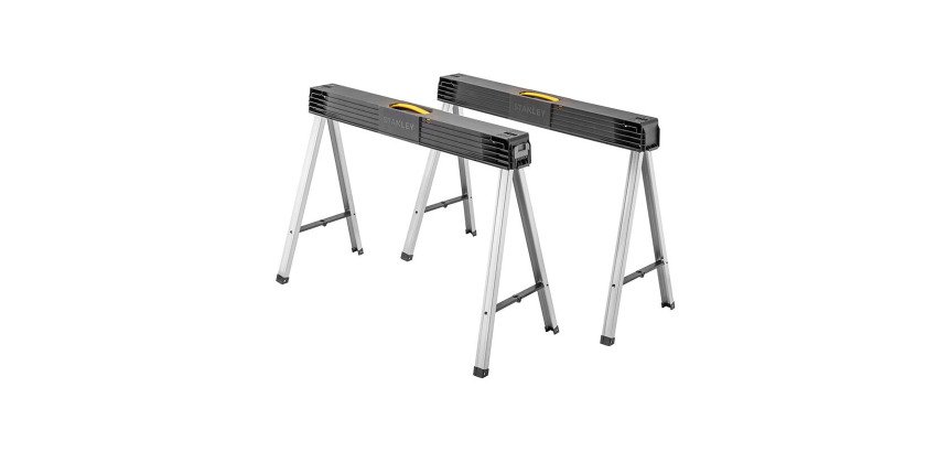 Tréteaux métalliques pliants Stanley, capacité 340 kg, la paire