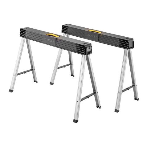 Tréteaux métalliques pliants Stanley, capacité 340 kg, la paire