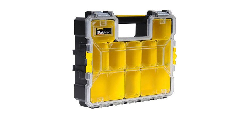Organiseur professionnel Stanley Fatmax 10 compartiments, H 41 x L 35,5 x P 11,5 cm