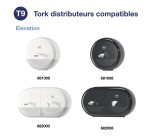 Toiletpapier Tork T9 Smartone mini rollen dubbele dikte - Doos van 12