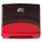 Dispenser per panni piegati Tork W4 nero-rosso