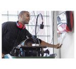 Dispenser per panni piegati Tork W4 nero-rosso