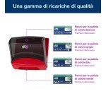 Dispenser per panni piegati Tork W4 nero-rosso