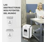 Destructora Fellowes 15C blanca corte en partículas 4 x 40 mm