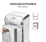 Destructora Fellowes 15C blanca corte en partículas 4 x 40 mm