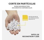 Destructora Fellowes 15C blanca corte en partículas 4 x 40 mm