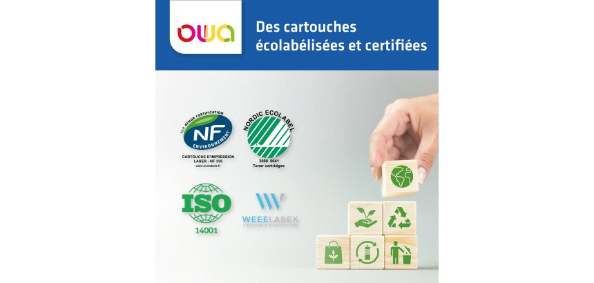 Cartouche Owa compatible Canon PG510 noire pour imprimante jet d'encre