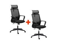 Sedia Spritz con poggiatesta colore nero 1 + 1 in omaggio