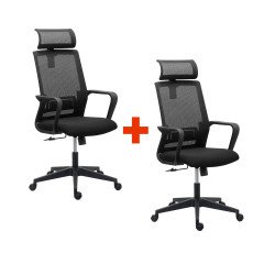 Sedia Spritz con poggiatesta colore nero 1 + 1 in omaggio
