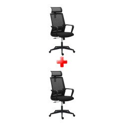 Sedia Spritz con poggiatesta colore nero 1 + 1 in omaggio