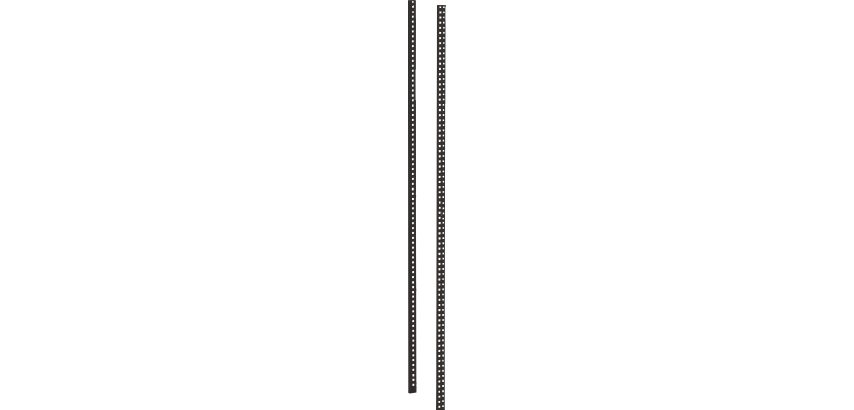 Colis de 2 montants hauteur 200 cm système Industri'Pro anthracite
