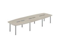 Table de réunion modulable piètement métal Belem