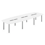 <table adjustable Belem 16 people white antibacterial