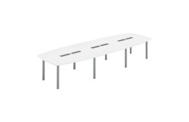 Tabelle Belem L 420 x T 140 cm - 16 Personen weiß antibakteriell