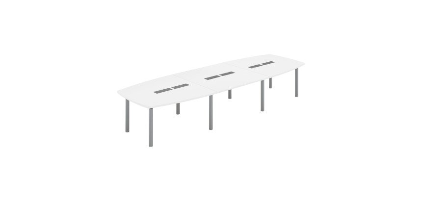 Meeting room table, modular with anti-bacterial laminated top Belem