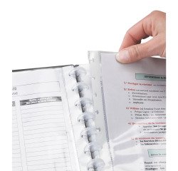 Recambio 10 fundas extraíbles para protegedocumentos Viquel Géode A4 polipropileno liso 7/100