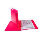 Classeur 4 anneaux plastifié Exacompta Chromaline A4 Maxi - Dos 3 cm coloris assortis