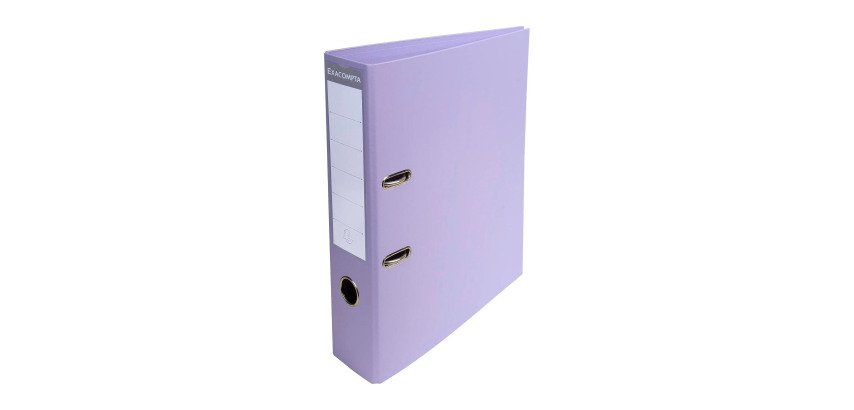 Classeur à levier plastifié Exacompta A4 - Dos 7 cm coloris pastel