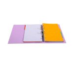 Classeur à levier plastifié Exacompta A4 - Dos 7 cm coloris pastel