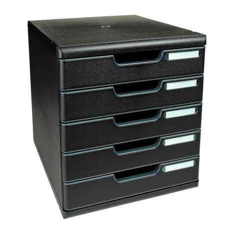 <div class="translation">Exacompta Modulo Ecoblack 5-drawer filing module</div>