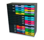 Module de classement Exacompta Modulo Ecoblack 5 tiroirs