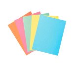 Chemise dossier 2 rabats Super Exacompta 24 x 32 cm couleurs assorties - Paquet de 5