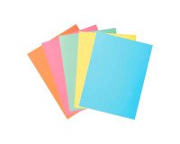 Shirt file 2 flaps Super Exacompta 24 x 32 cm assorted colors - Pack of 5
