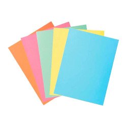 Chemise dossier 2 rabats Super Exacompta 24 x 32 cm couleurs assorties - Paquet de 5