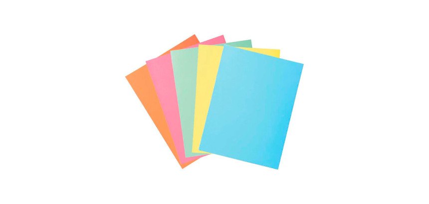 Chemise dossier 2 rabats Super Exacompta 24 x 32 cm couleurs assorties - Paquet de 5