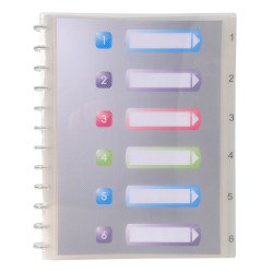 Removable document wallet Exacompta Crystal polypropylene A4 30 pockets - 60 views