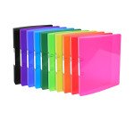 Classeur 2 anneaux plastifié Exacompta Iderama A4 maxi - Dos 4 cm couleurs assorties