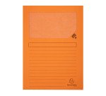 Chemises coin papier avec fenêtre Super Exacompta A4 160 g couleurs assorties - Paquet de 50