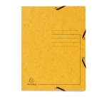 Chemise à élastique 3 rabats carte Exacompta 24 x 32 cm - coloris assortis