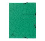 Chemise à élastique 3 rabats carte Exacompta 24 x 32 cm - coloris assortis