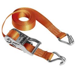 Sangle d'arrimage à cliquet avec crochets Master Lock 3211EURDAT 4,5 m x 35 mm - Orange