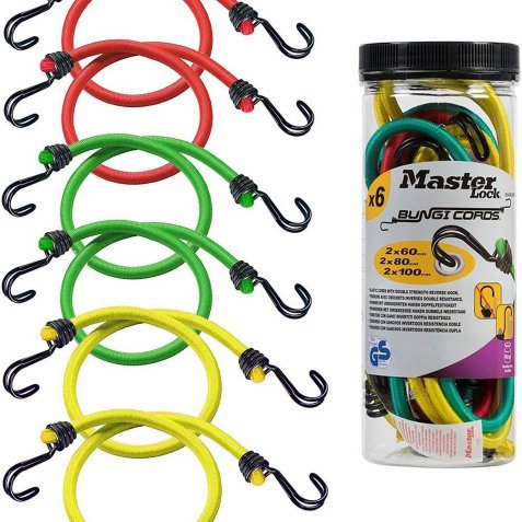 Tendeurs Master Lock TWIN WIRE™ - Assortiment multi-longueurs - Bocal de 6