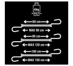 Tendeurs Master Lock TWIN WIRE™ - Assortiment multi-longueurs - Bocal de 6