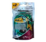 Tendeur 80 cm Master Lock TWIN WIRE™ vert - Lot de 2