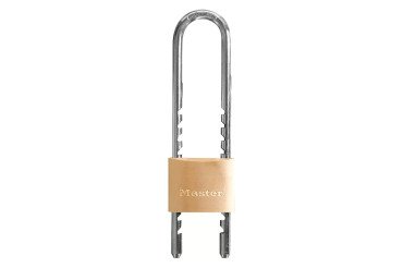Cadenas à anse ajustable à clé Master Lock n° 1950EURDCC en laiton massif 50 mm