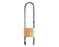 Cadenas à anse ajustable à clé Master Lock n° 1950EURDCC en laiton massif 50 mm