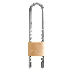 Cadenas à anse ajustable à clé Master Lock n° 1950EURDCC en laiton massif 50 mm