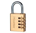 Cadenas à code Master Lock 604EURD en aluminium massif 40mm