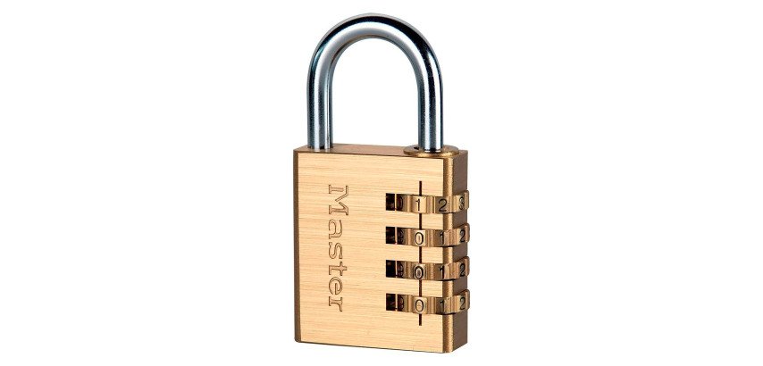 Cadenas à code Master Lock 604EURD en aluminium massif 40mm