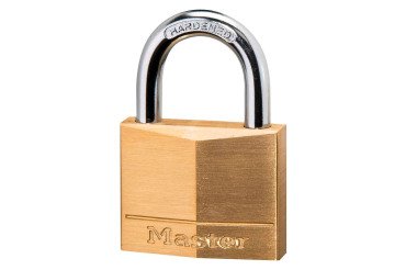 Cadenas à clé Masterlock 140EURD en laiton massif 40 mm