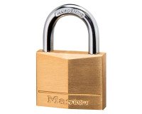 Cadenas à clé Masterlock 140EURD en laiton massif 40 mm