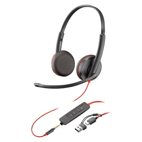 Casque micro filaire HP Poly Blackwire 3225